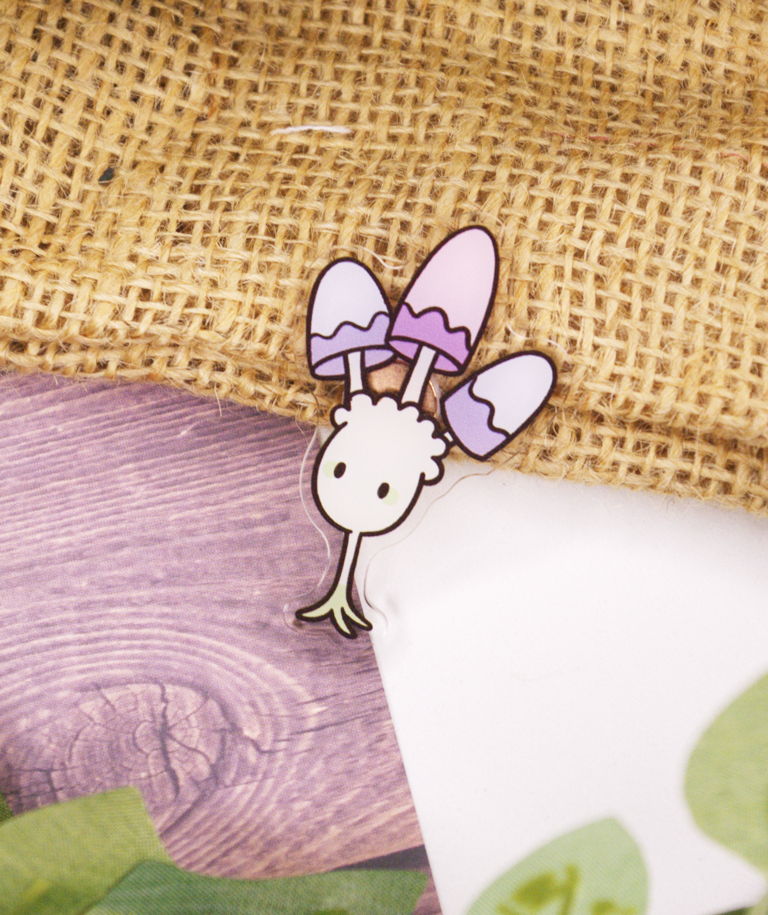 Strawbunny Enamel Pin